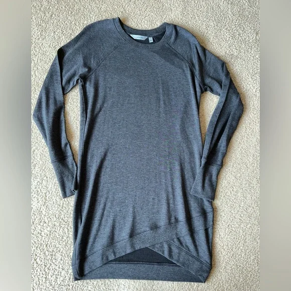 Athleta Gray Long Sleeve Tunic Dress - Picture 2 of 7